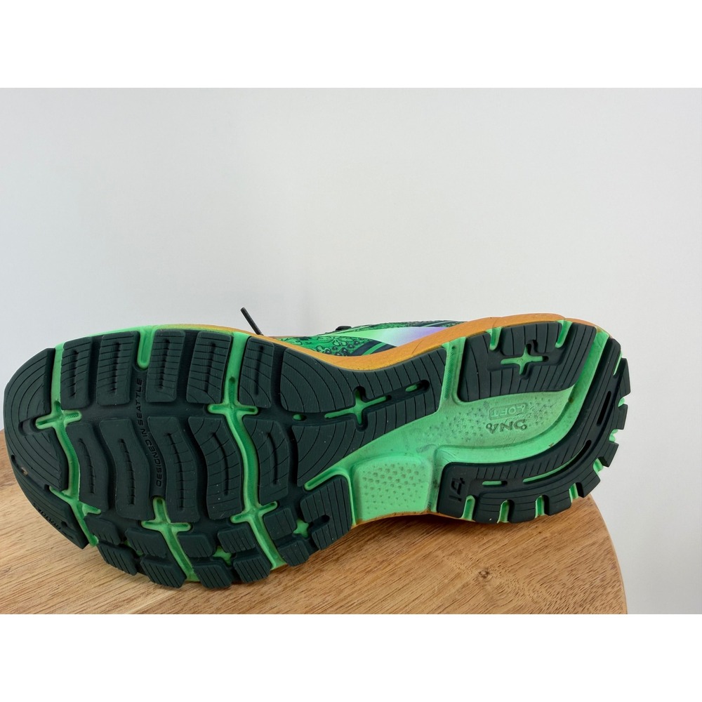 Brooks Ghost 14 Run Lucky St Patricks Day Green Shamrock Shoes Womens 8 B - Picture 9 of 14